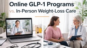 How Do Online GLP-1 Programs Compare To In-Person Weight-Loss Care? online-glp-1-programs-vs-in-person-weight-loss-care