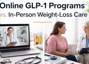 How Do Online GLP-1 Programs Compare To In-Person Weight-Loss Care?